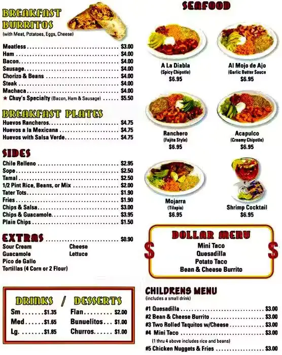 Chuy’s Menu & Prices In USA 2024