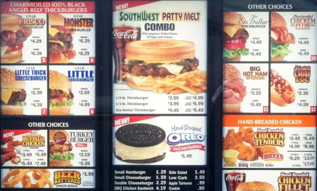 Hardee’s Menu prices in USA