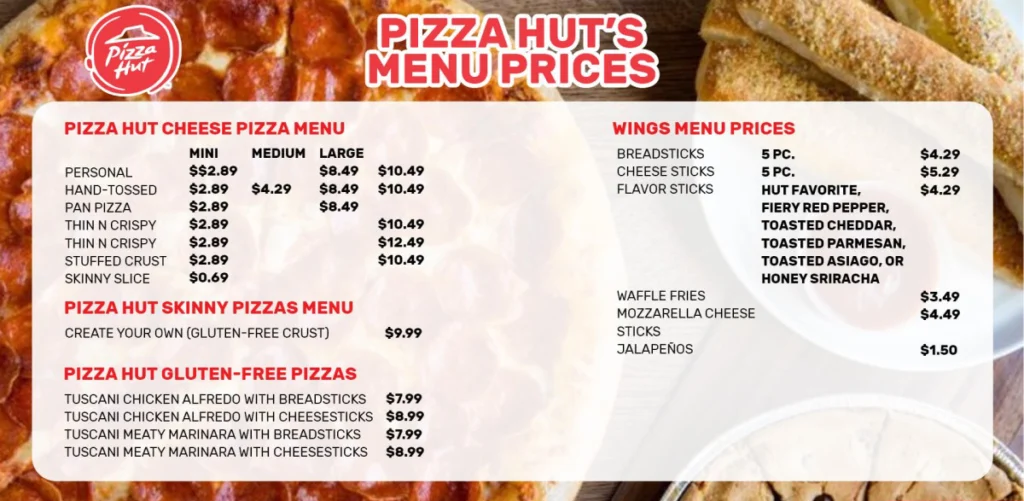Pizza Hut Menu & Prices In USA