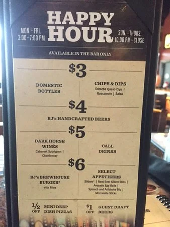 BJ’s Restaurant & Brewhouse Menu & Prices In USA 2024