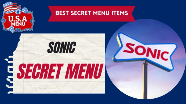 Sonic Secret Menu Items Updated 2024