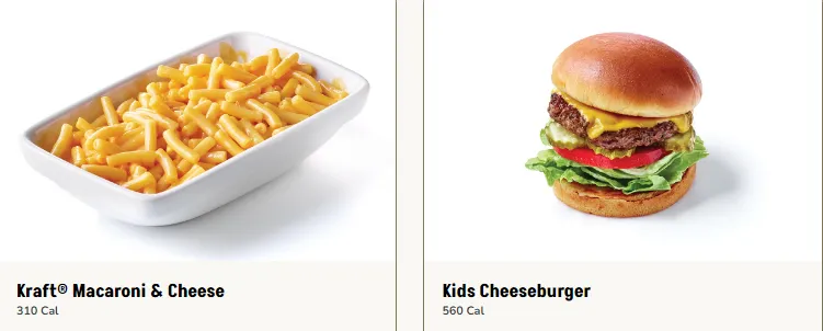 Applebeee's kids menu USA