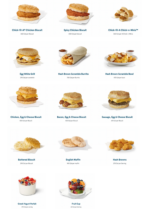 Chick Fil A Breakfast Menu Prices 2025 Pdf Jada Revkah