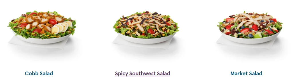 Chick-fil-A salads menu