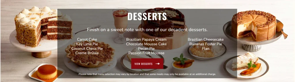 Desserts texes de brazil