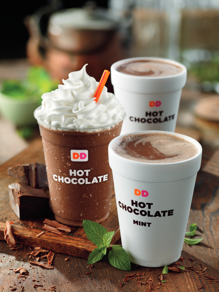 Dunkin Donut hot Drinks menu USA