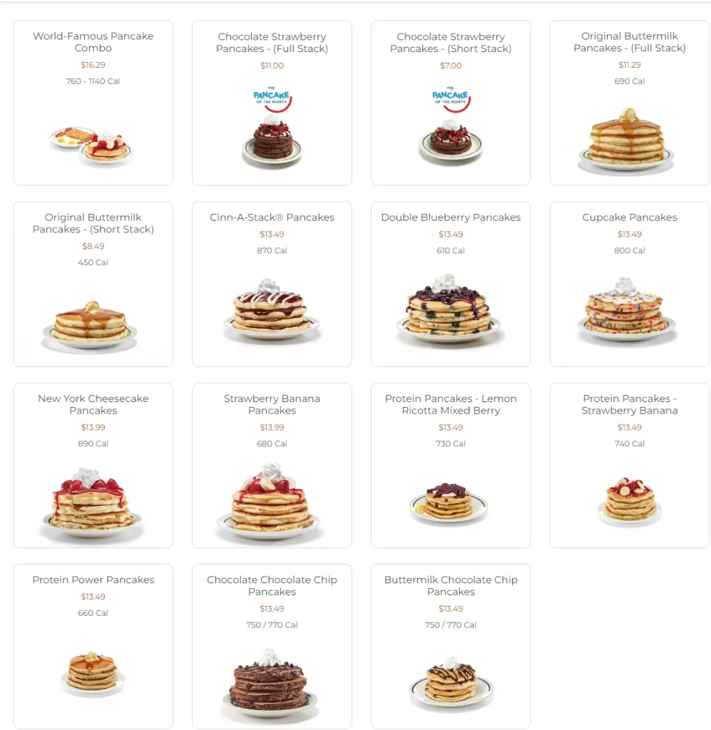 IHOP World-Famous Buttermilk Pancakes & Crepes 