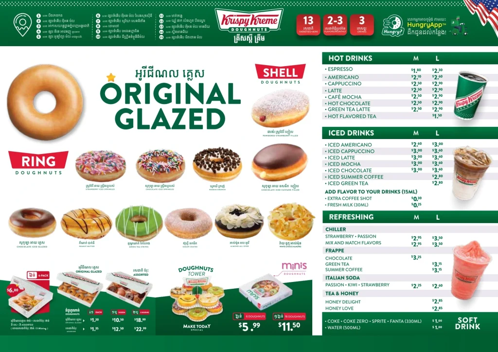 Krispy Kreme Menu USA