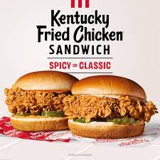 Sandwiches of KFC menu USA