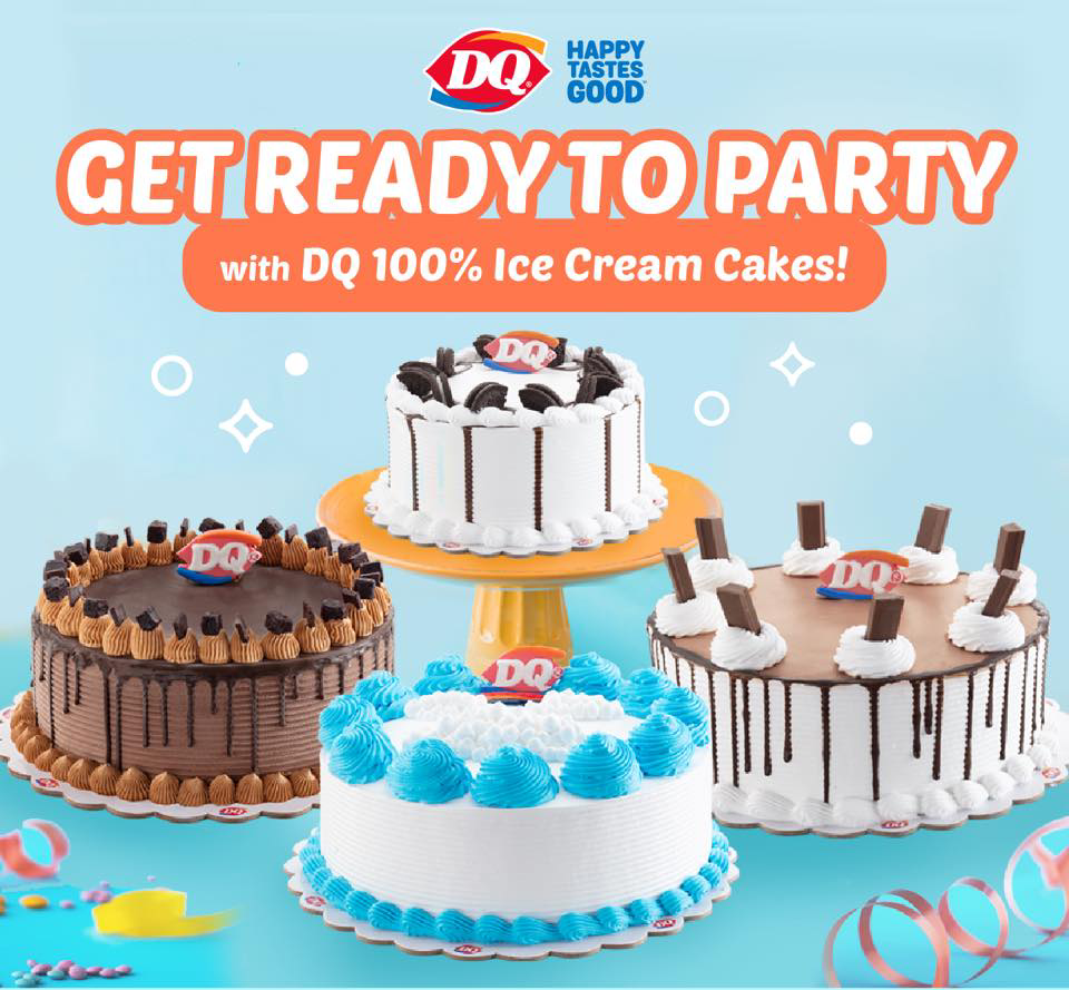 dairy queen cakes menu