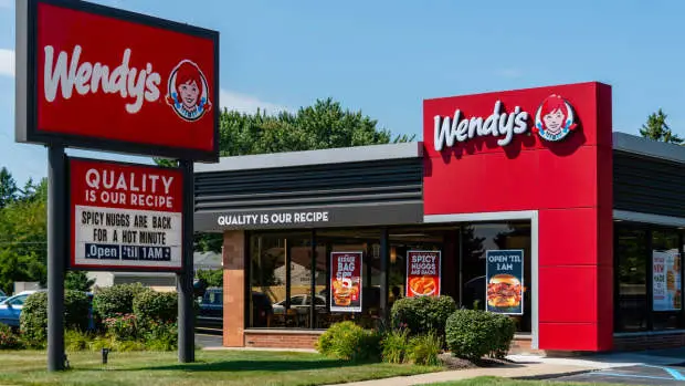 Wendy's menu USA