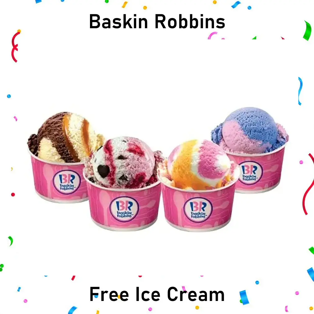 Baskin Robins Free Birthday Reward