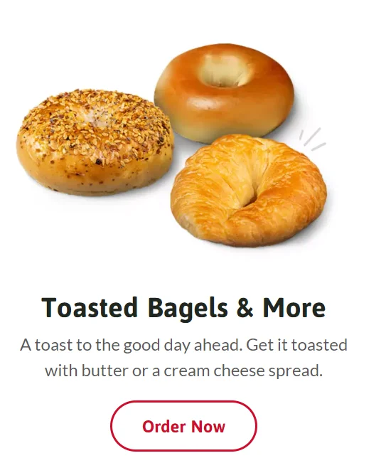 Breakfast – Toasted Bagels and More