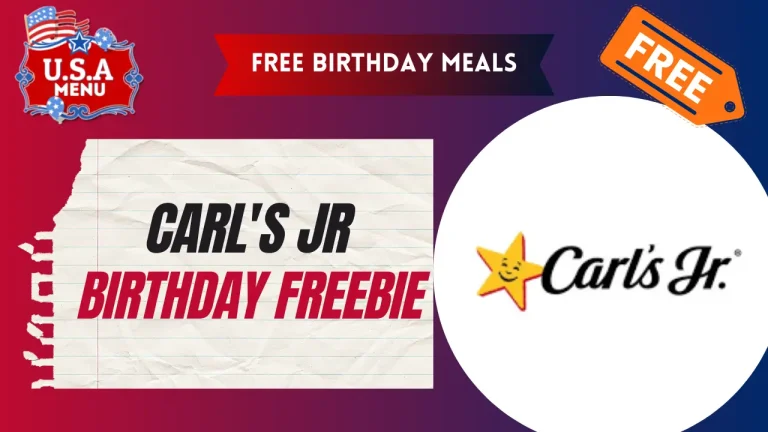 Carl's Jr Free Birthday Meals