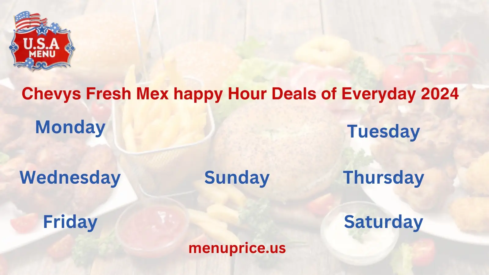 Chevys Fresh Mex Happy Hour Deals Of Everyday 2025