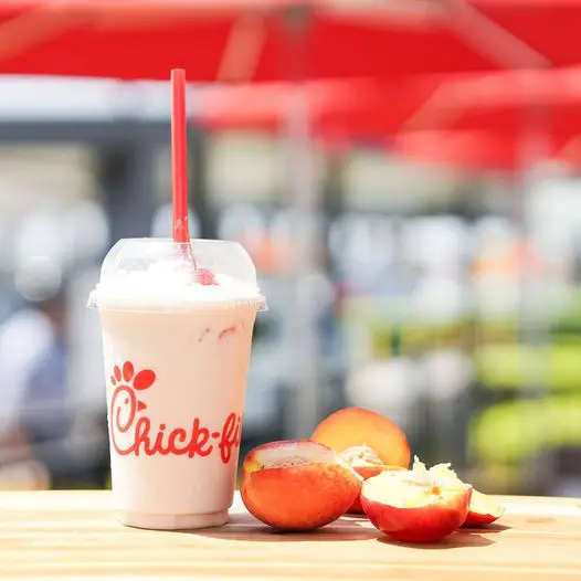 Chick Fil A Strawberry Peach Hand-Spun Milkshake