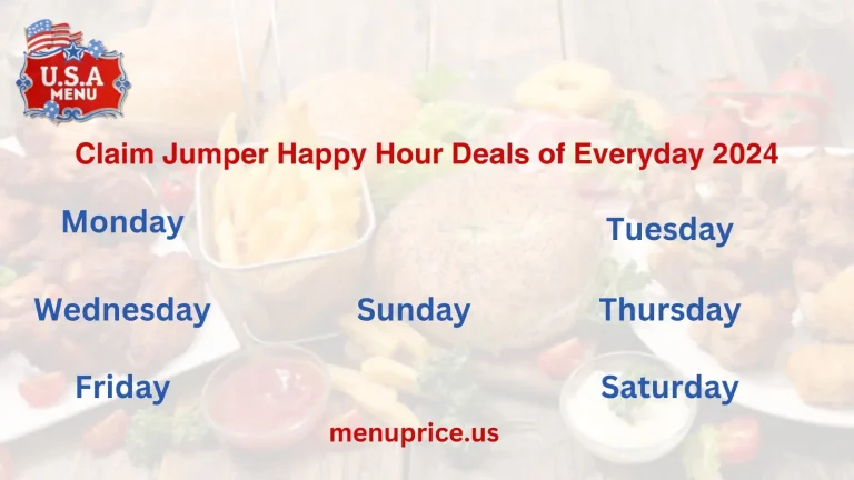 Claim Jumper Happy Hour Deals