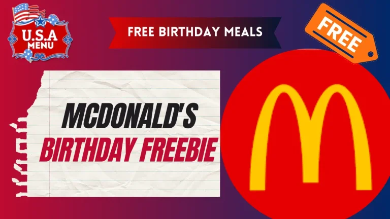 Mcdonalds Free Birthday Meals