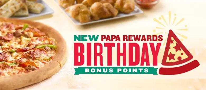 Papa John's Birthday Reward