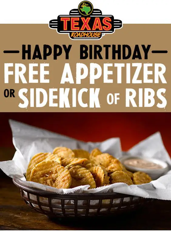 Texas Roadhouse Free Birthday Meals