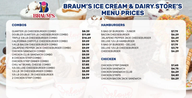 Braum’s Menu USA