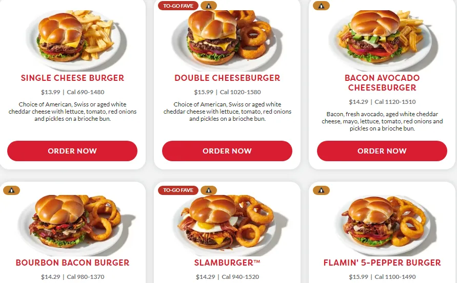 Denny's Menu