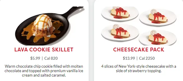 Denny's desserts