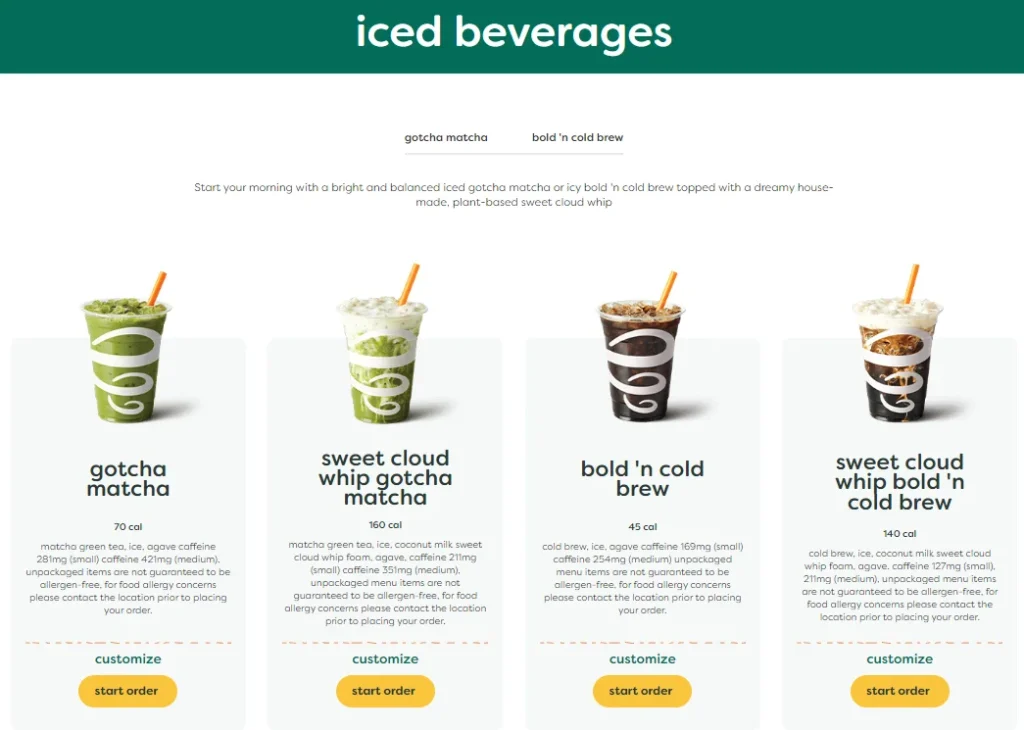 Iced Beverages