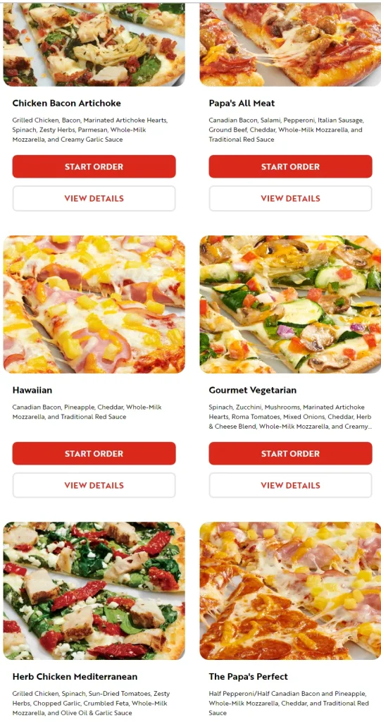 Papa Murphy's Gourmet Delite Pizza