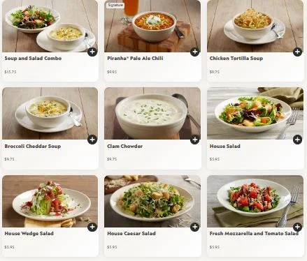 SOUPS AND SALADS