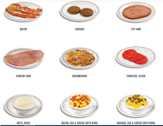 Waffle House Sides menu USA