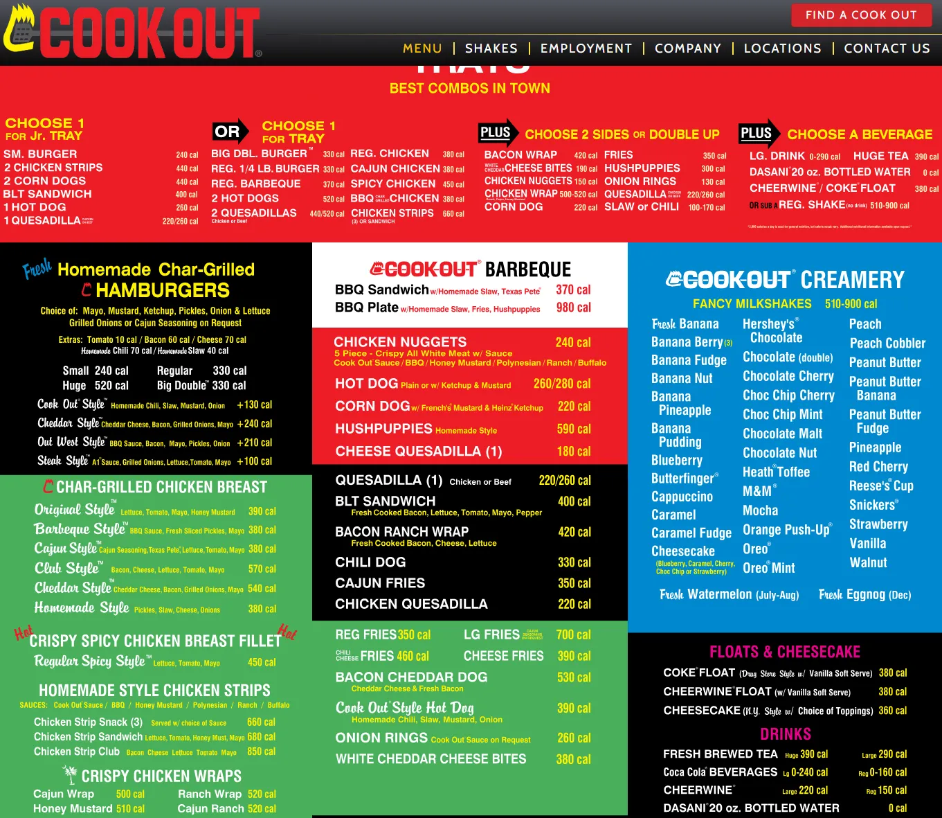 Cook Out Menu USA & Updated Prices 2025