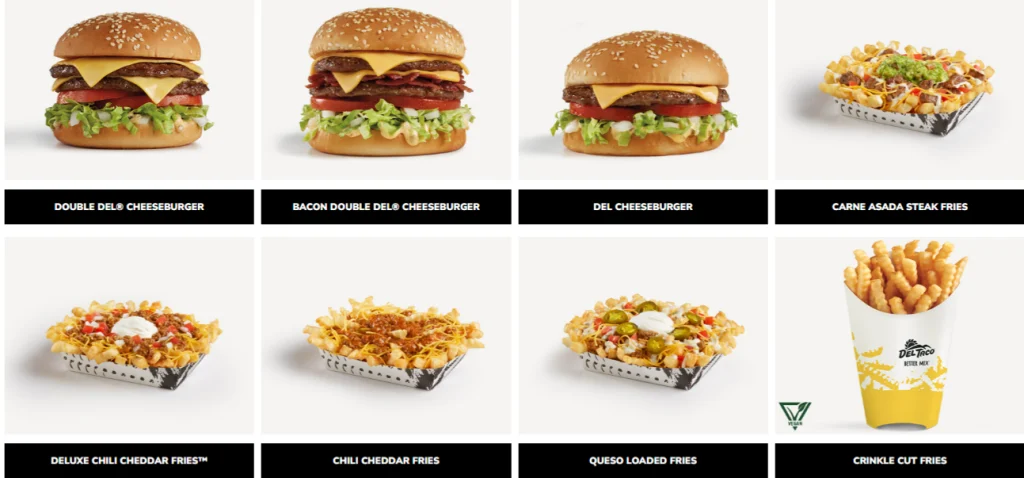 del taco burgers & fries