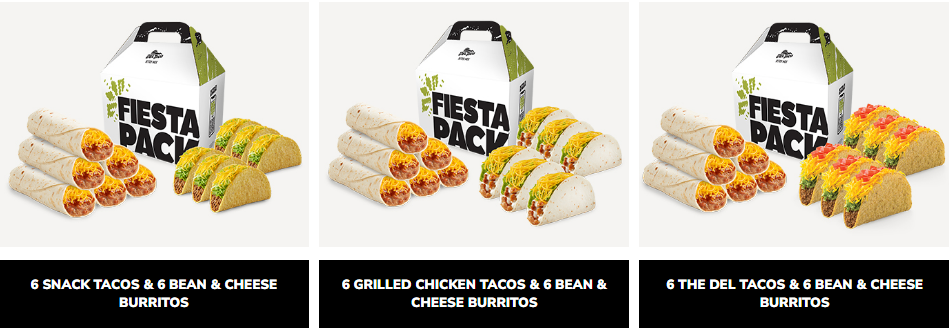 del taco fiesta pack USA