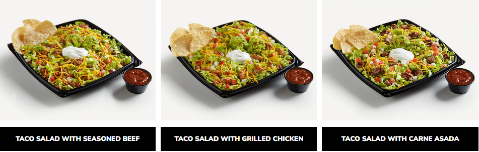 del taco salads USA