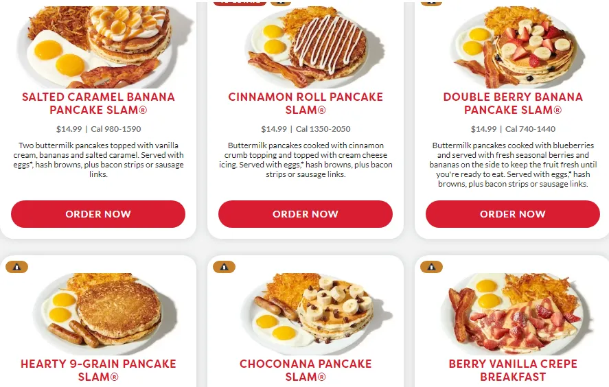 Denny's Menu