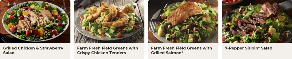 longhorn steakhouse salads