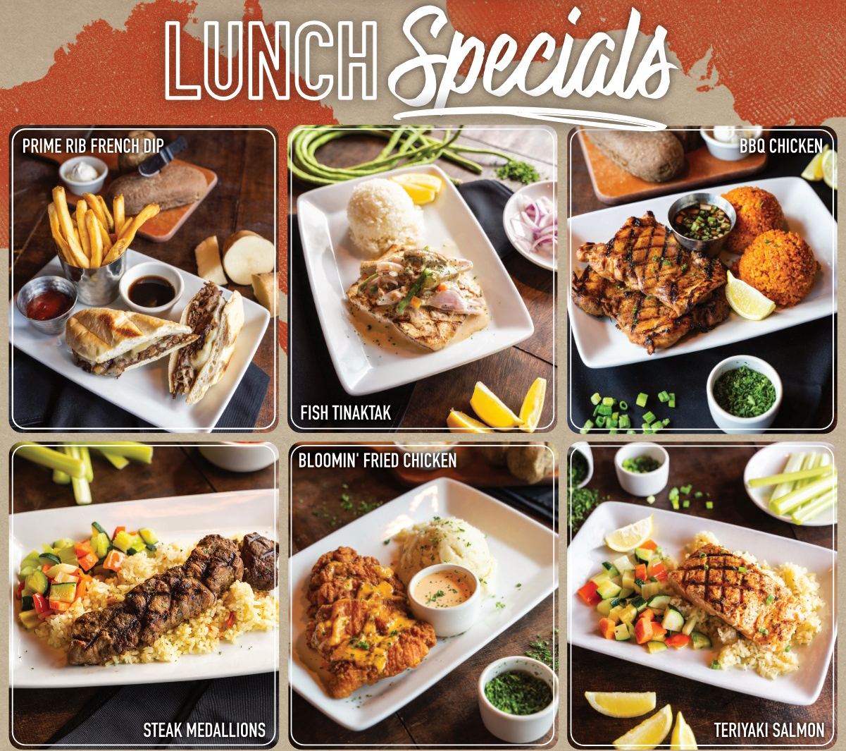 outback Lunch Specials menu