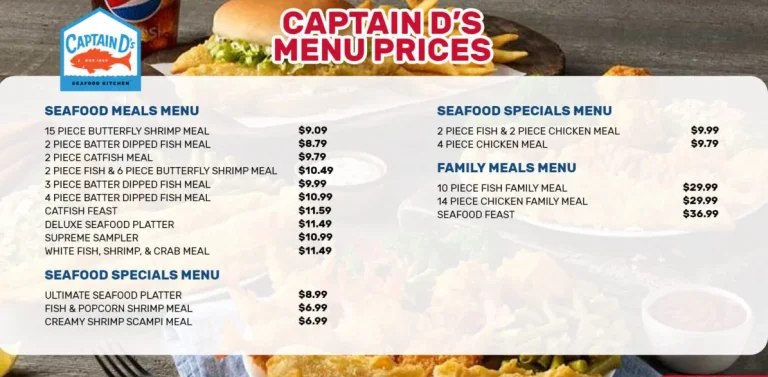 Captain D’s Menu USA