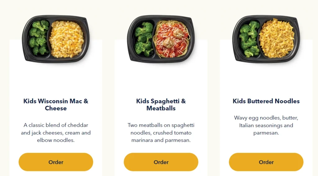 kids meal noodles and company