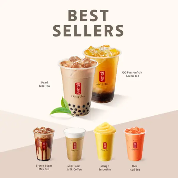 Gong Cha Most Popular menu USA