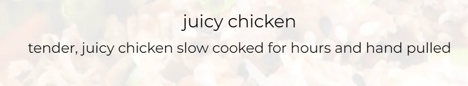 Juicy Chicken Bowls