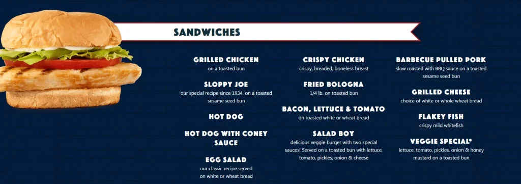 sandwiches swensons menu USA